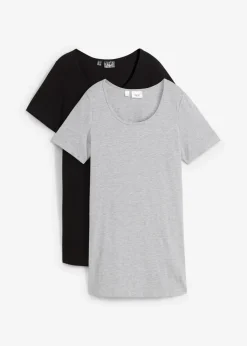 New Camiseta larga (2 unidades) Mujer Básicos|Camisetas