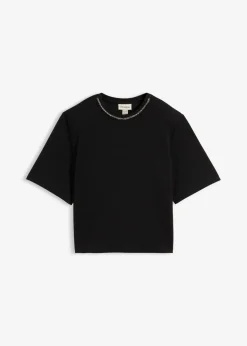Sale Camiseta oversize con aplicaciones Mujer Camisetas
