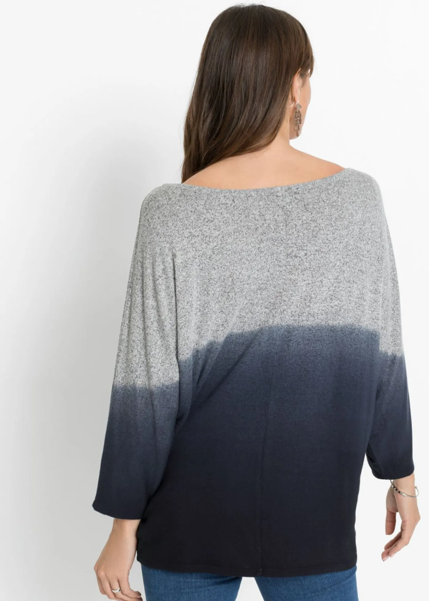 Outlet Camiseta oversize con transición de colores Mujer Camisetas