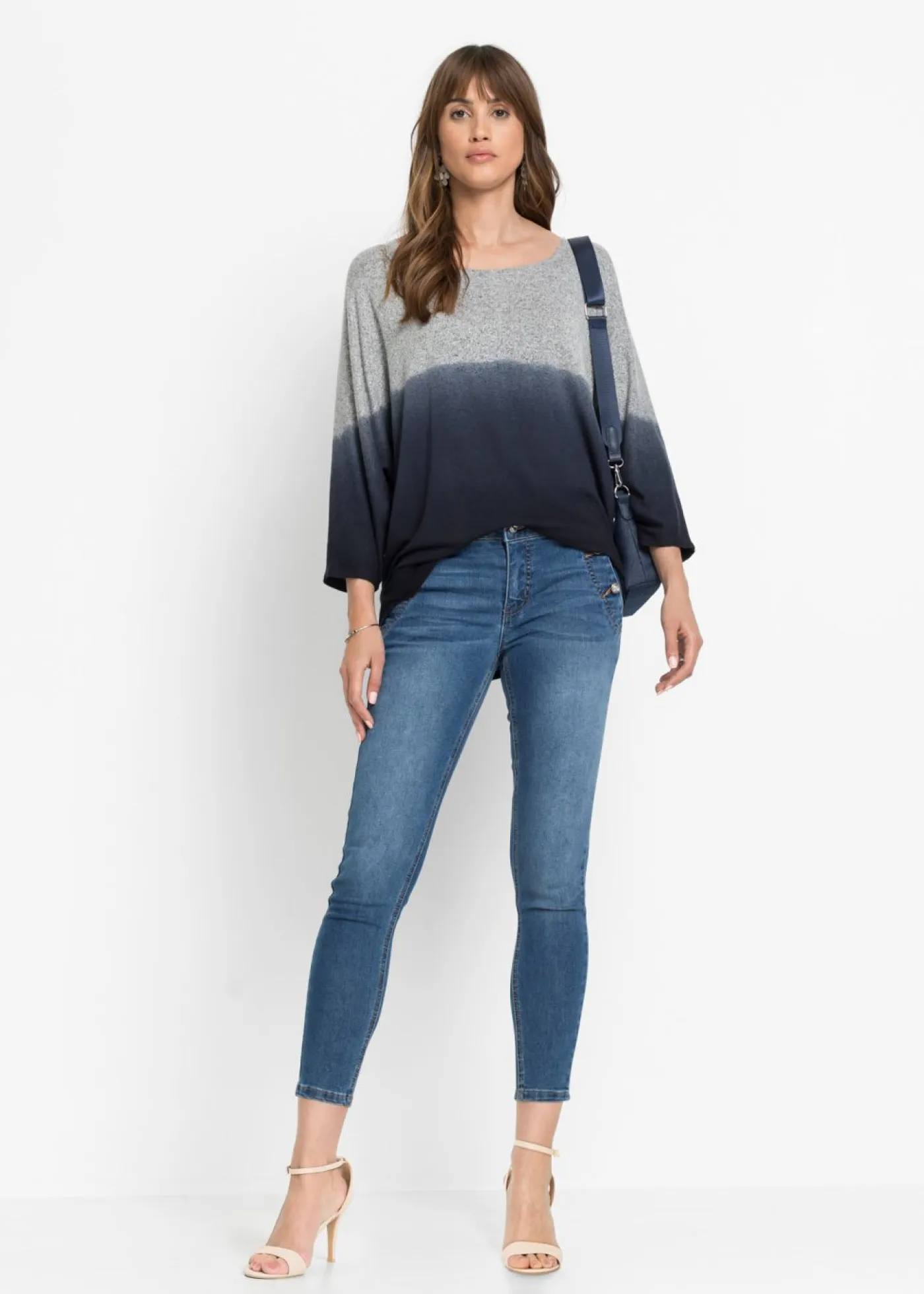 Outlet Camiseta oversize con transición de colores Mujer Camisetas