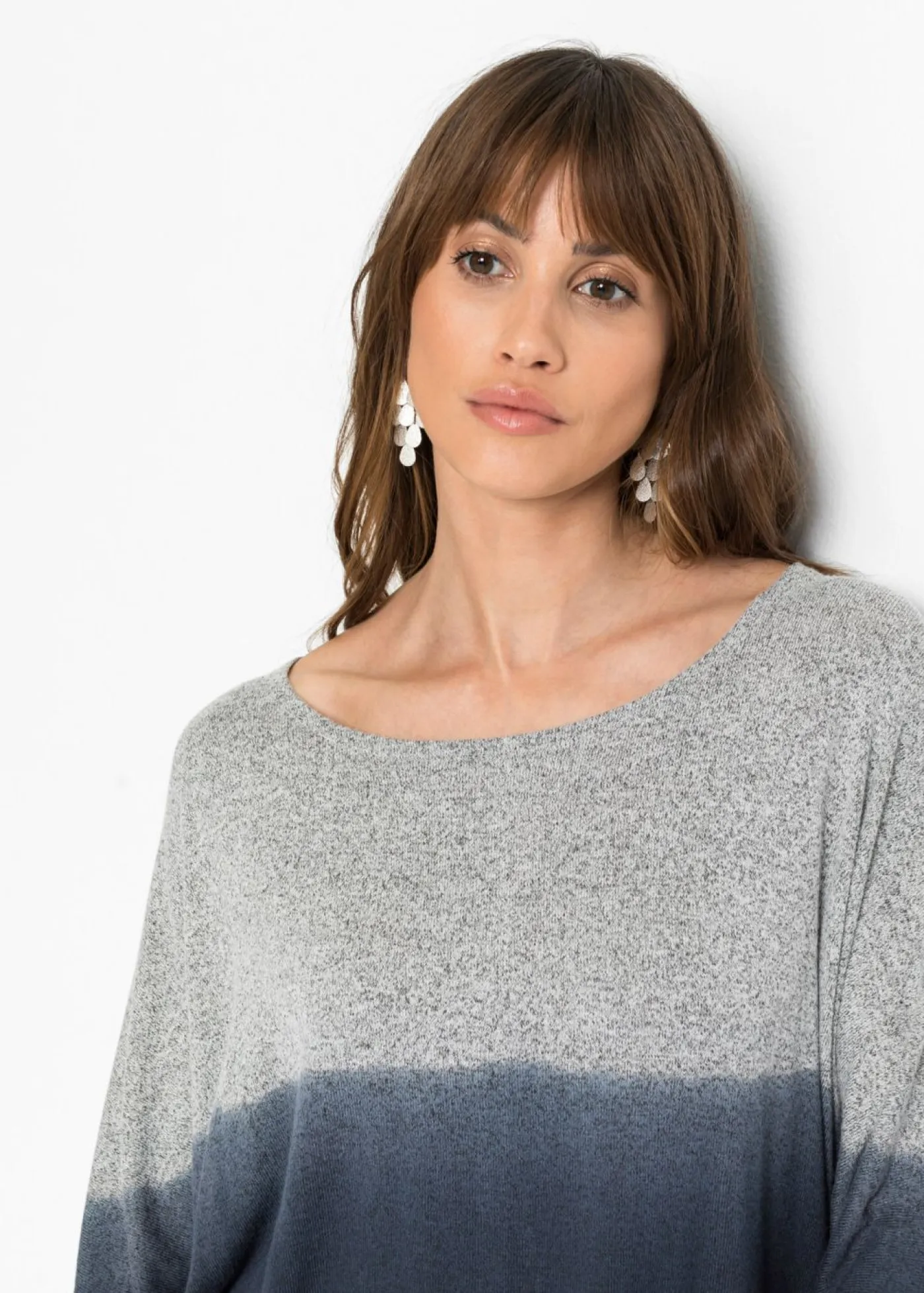 Outlet Camiseta oversize con transición de colores Mujer Camisetas