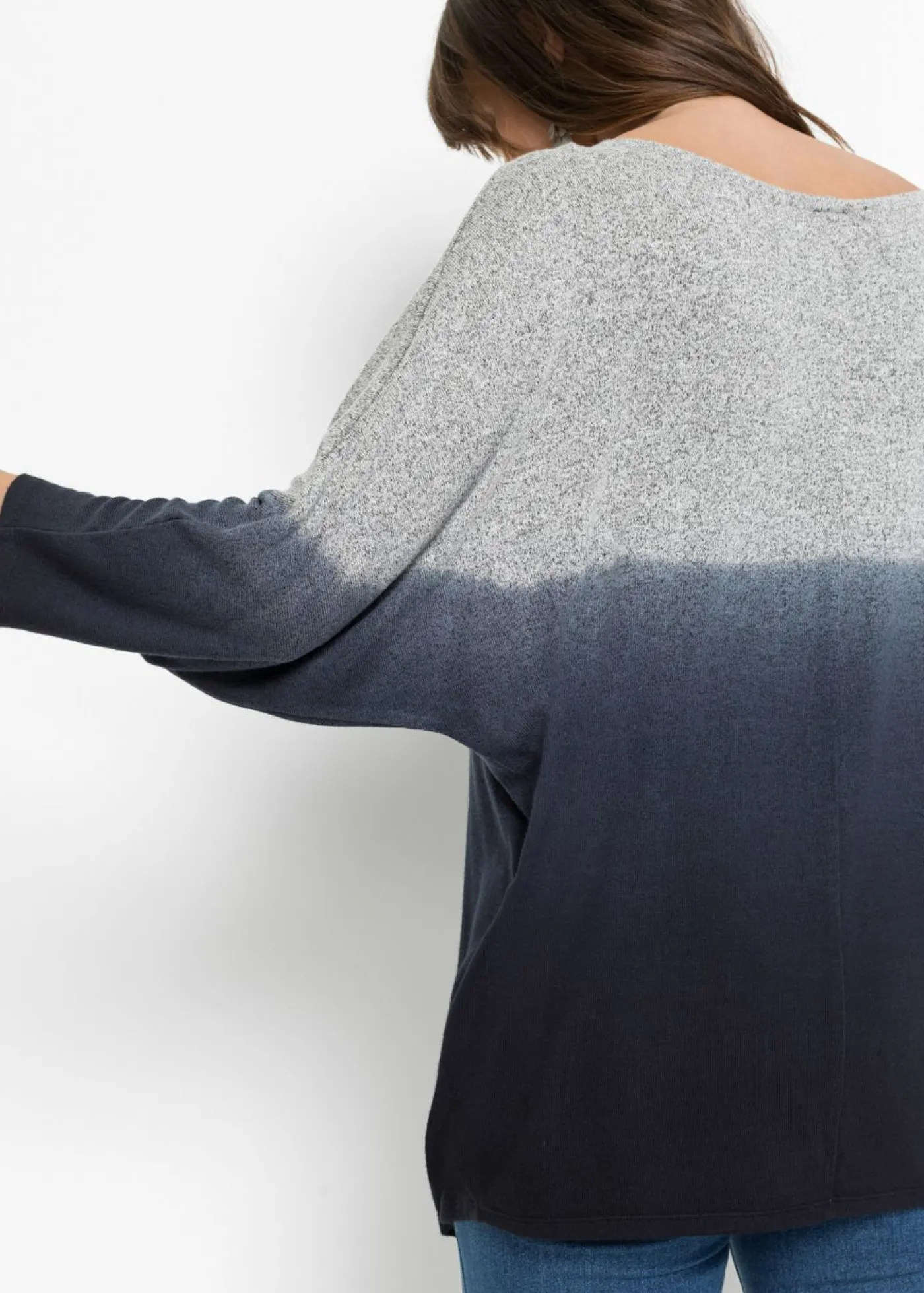Outlet Camiseta oversize con transición de colores Mujer Camisetas