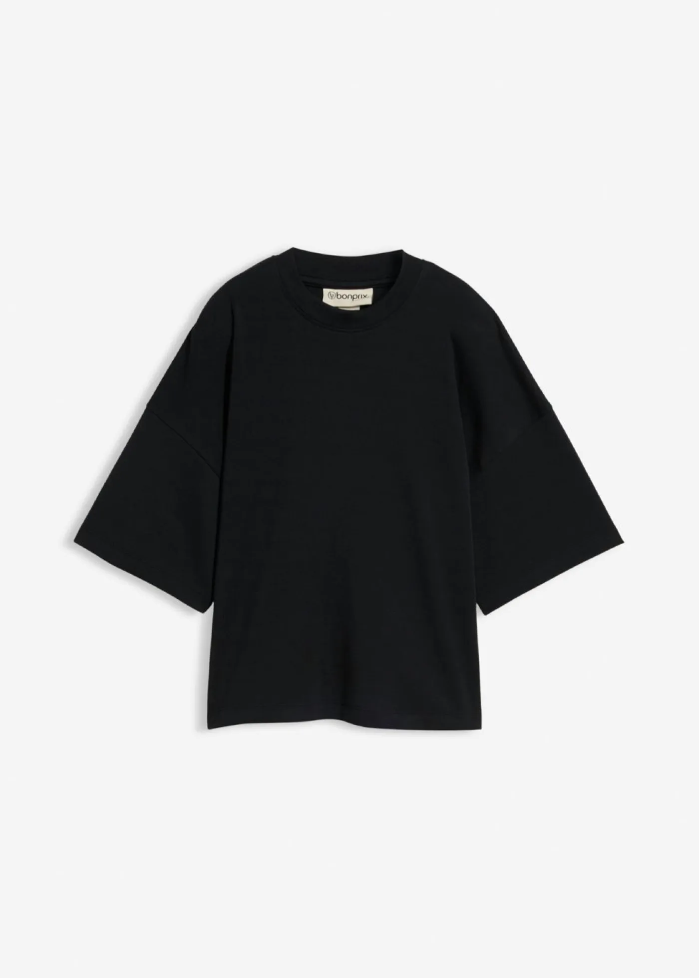 Hot Camiseta oversize, corta, de algodón orgánico puro y pesado Mujer Básicos|Camisetas
