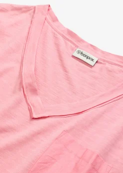 Hot Camiseta oversize de algodón puro Mujer Camisetas|Novedades