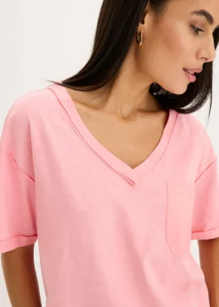 Hot Camiseta oversize de algodón puro Mujer Camisetas|Novedades