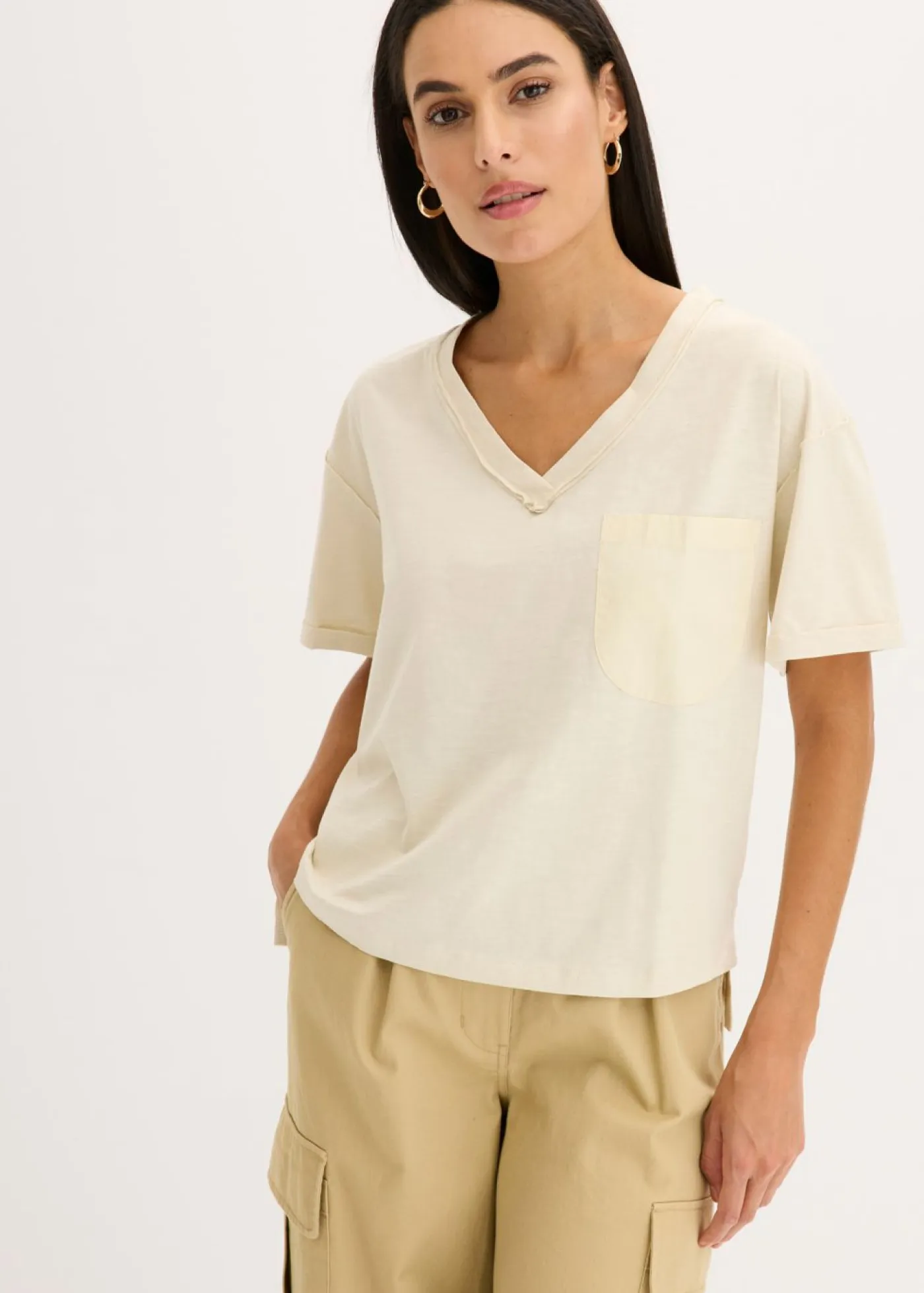 New Camiseta oversize de algodón puro Mujer Camisetas|Novedades