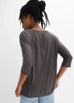 Sale Camiseta oversize de mezcla de viscosa Mujer Camisetas