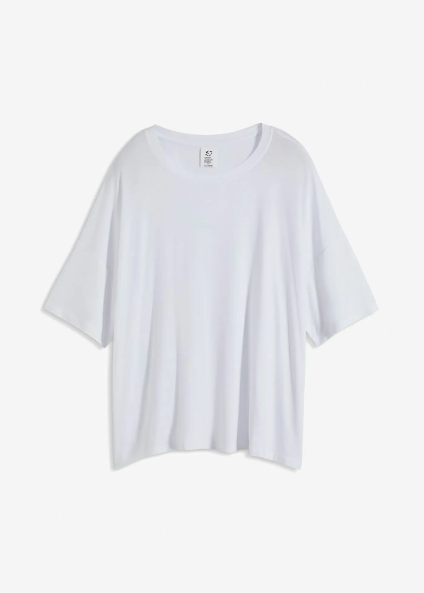 Outlet Camiseta oversize de viscosa fluida Mujer Camisetas
