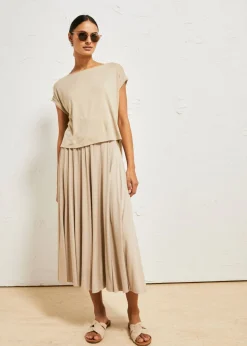 Best Camiseta oversize de viscosa fluida Mujer Camisetas