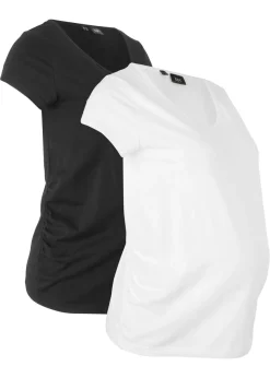 New Camiseta premamá básica de algodón orgánico (2 unidades) Mujer Premamá