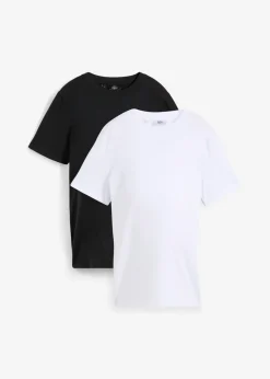 Hot Camiseta premamá de algodón orgánico (2 unidades) Mujer Premamá