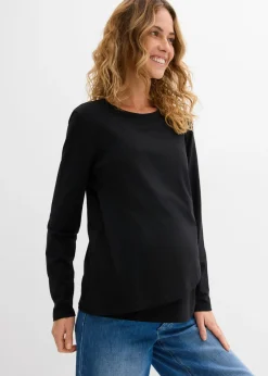 Outlet Camiseta premamá y de lactancia 2 en 1 de algodón orgánico Mujer Premamá