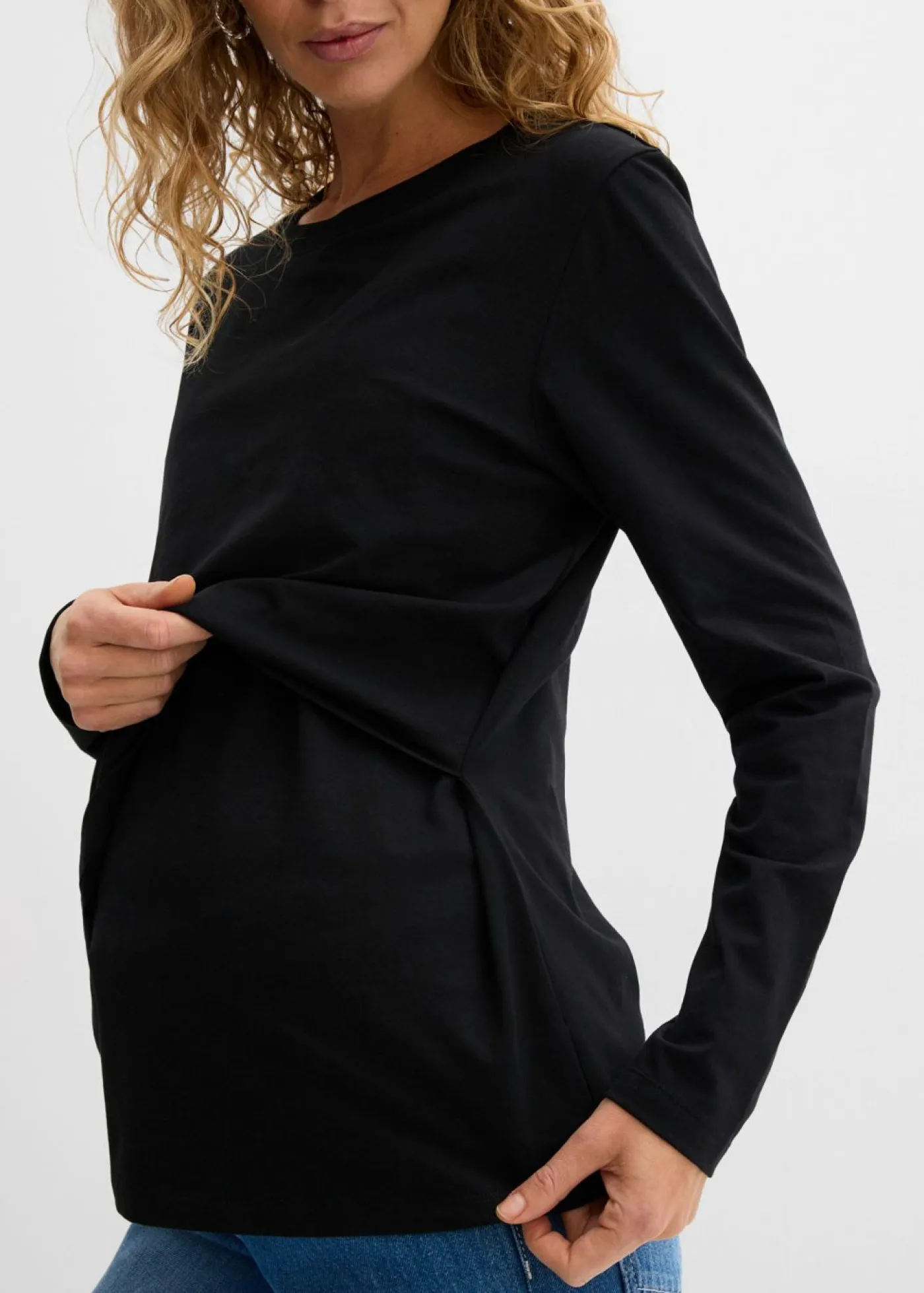 Outlet Camiseta premamá y de lactancia 2 en 1 de algodón orgánico Mujer Premamá