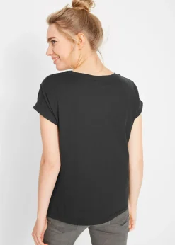 Outlet Camiseta tipo boxy Mujer Básicos|Camisetas