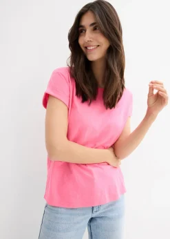 Camiseta tipo boxy Mujer Básicos|Camisetas
