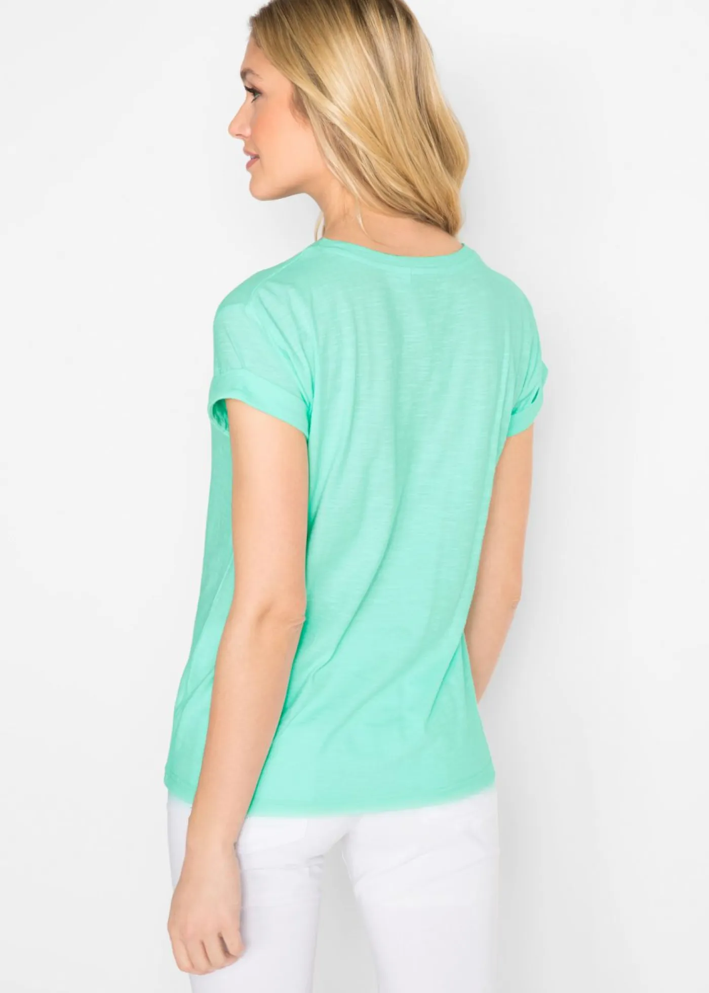 Online Camiseta tipo boxy Mujer Básicos|Camisetas