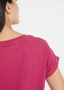 New Camiseta tipo boxy Mujer Básicos|Camisetas
