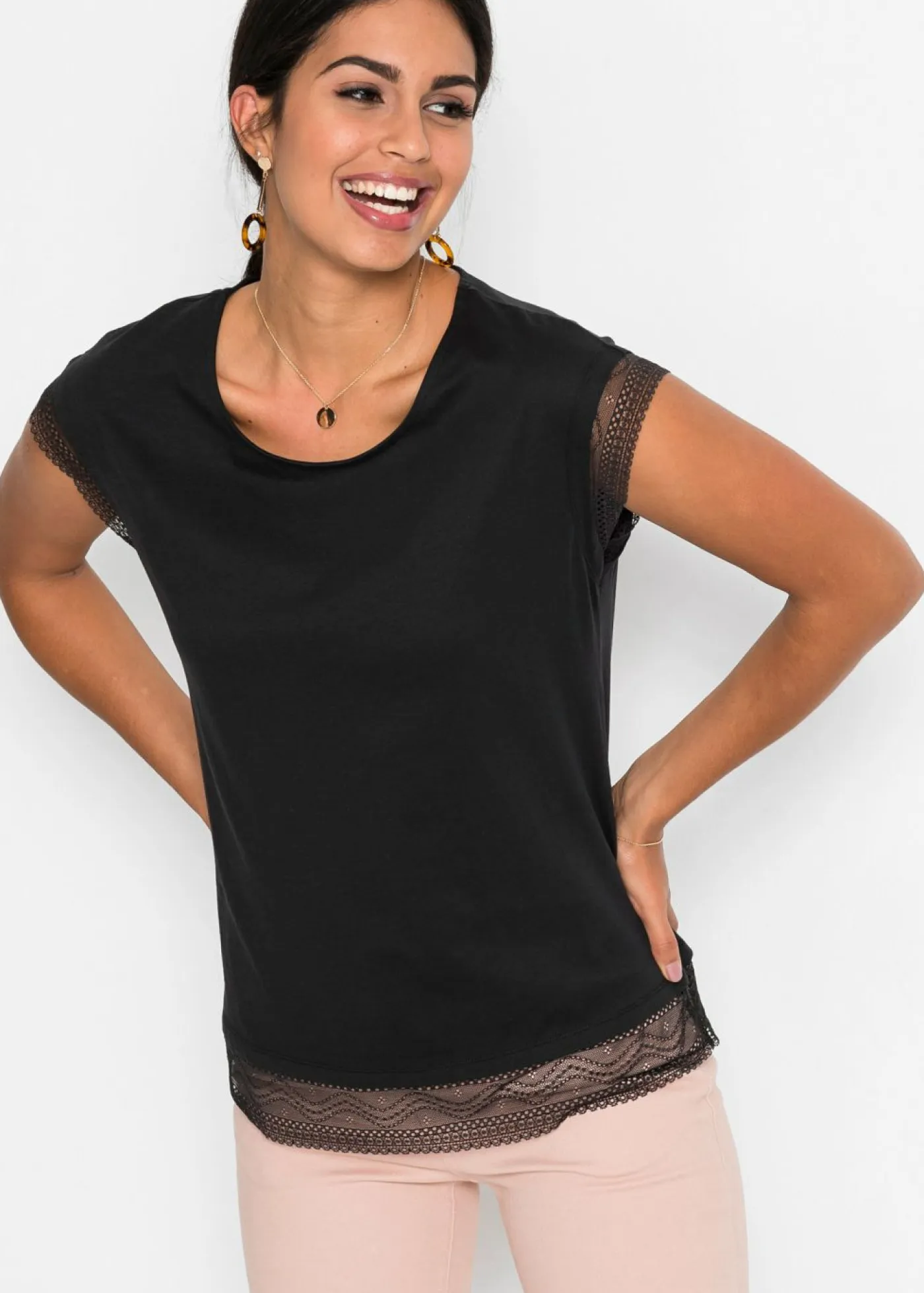 Sale Camiseta tipo boxy de algodón Mujer Camisetas