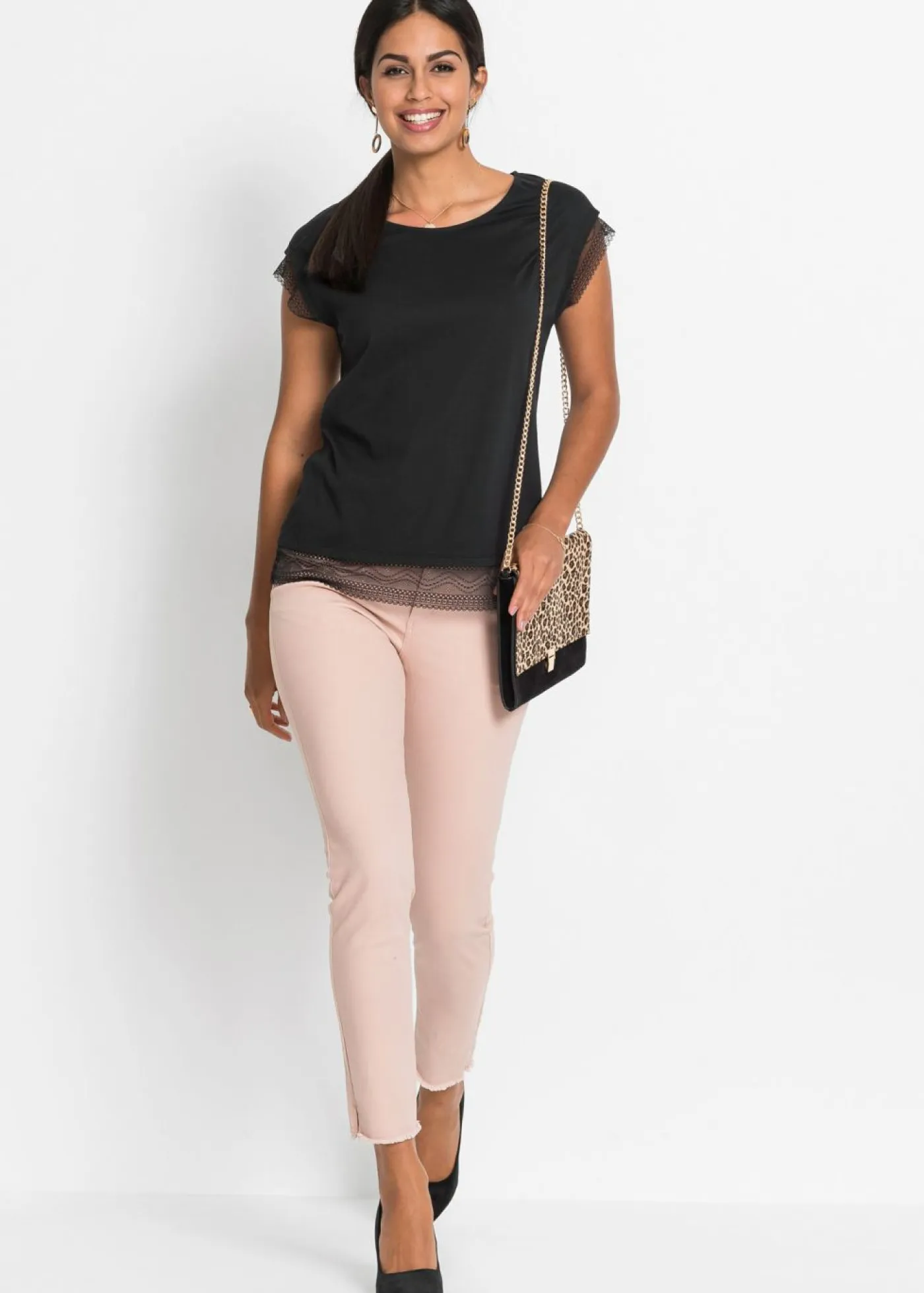 Sale Camiseta tipo boxy de algodón Mujer Camisetas