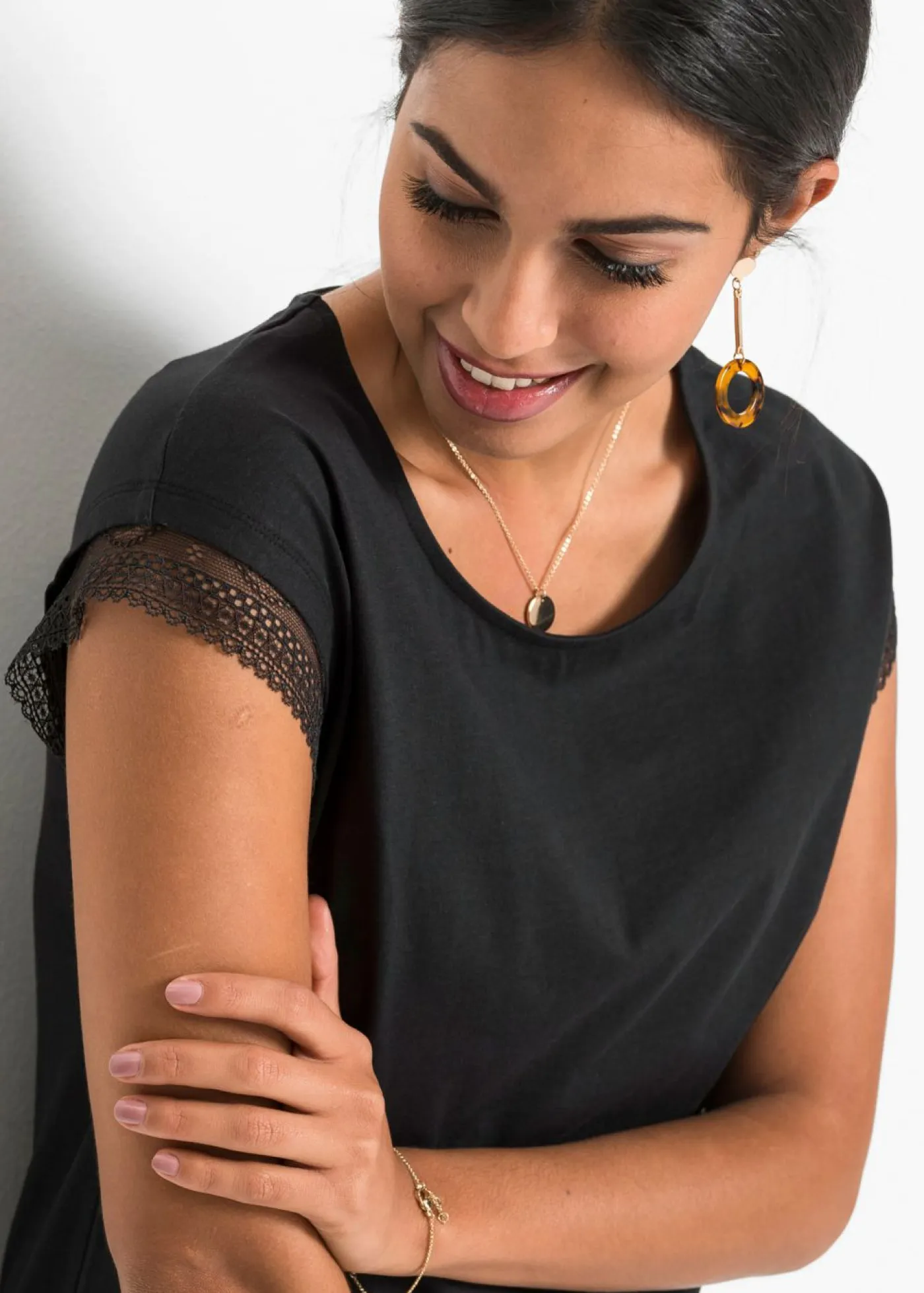 Sale Camiseta tipo boxy de algodón Mujer Camisetas