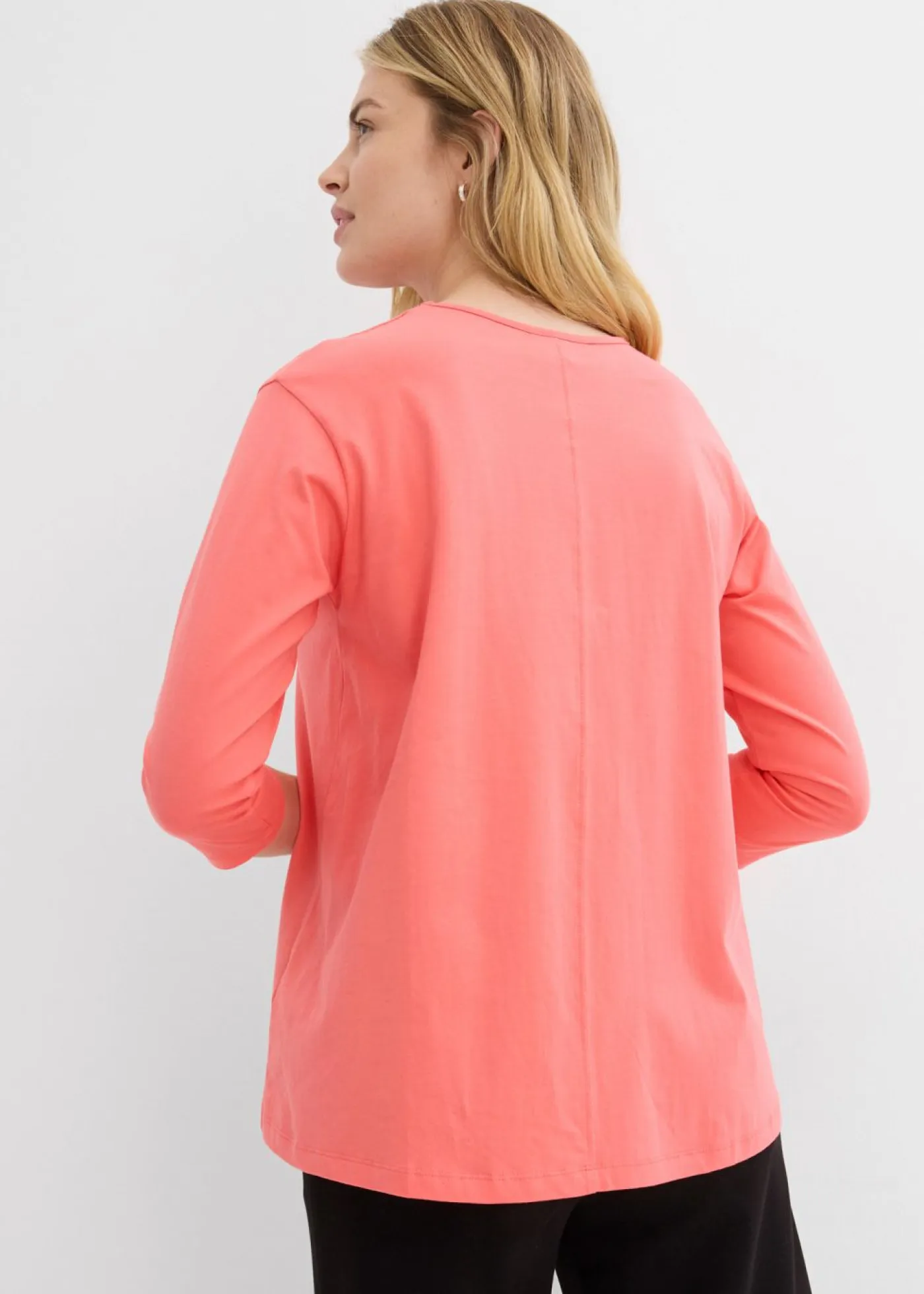 Outlet Camiseta tipo boxy de algodón orgánico Mujer Camisetas