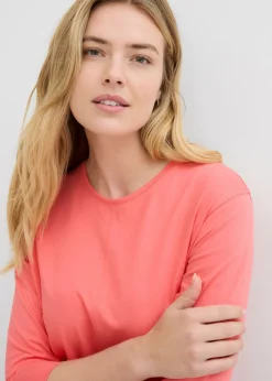 Outlet Camiseta tipo boxy de algodón orgánico Mujer Camisetas