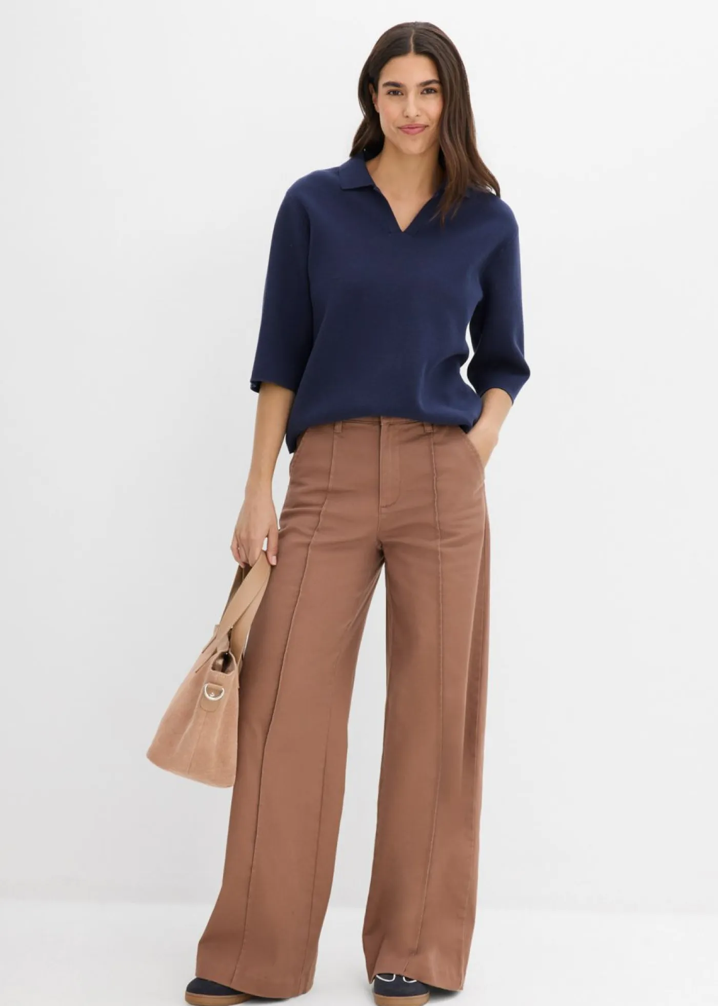 Clearance Camiseta tipo polo de punto Mujer Camisetas|Novedades