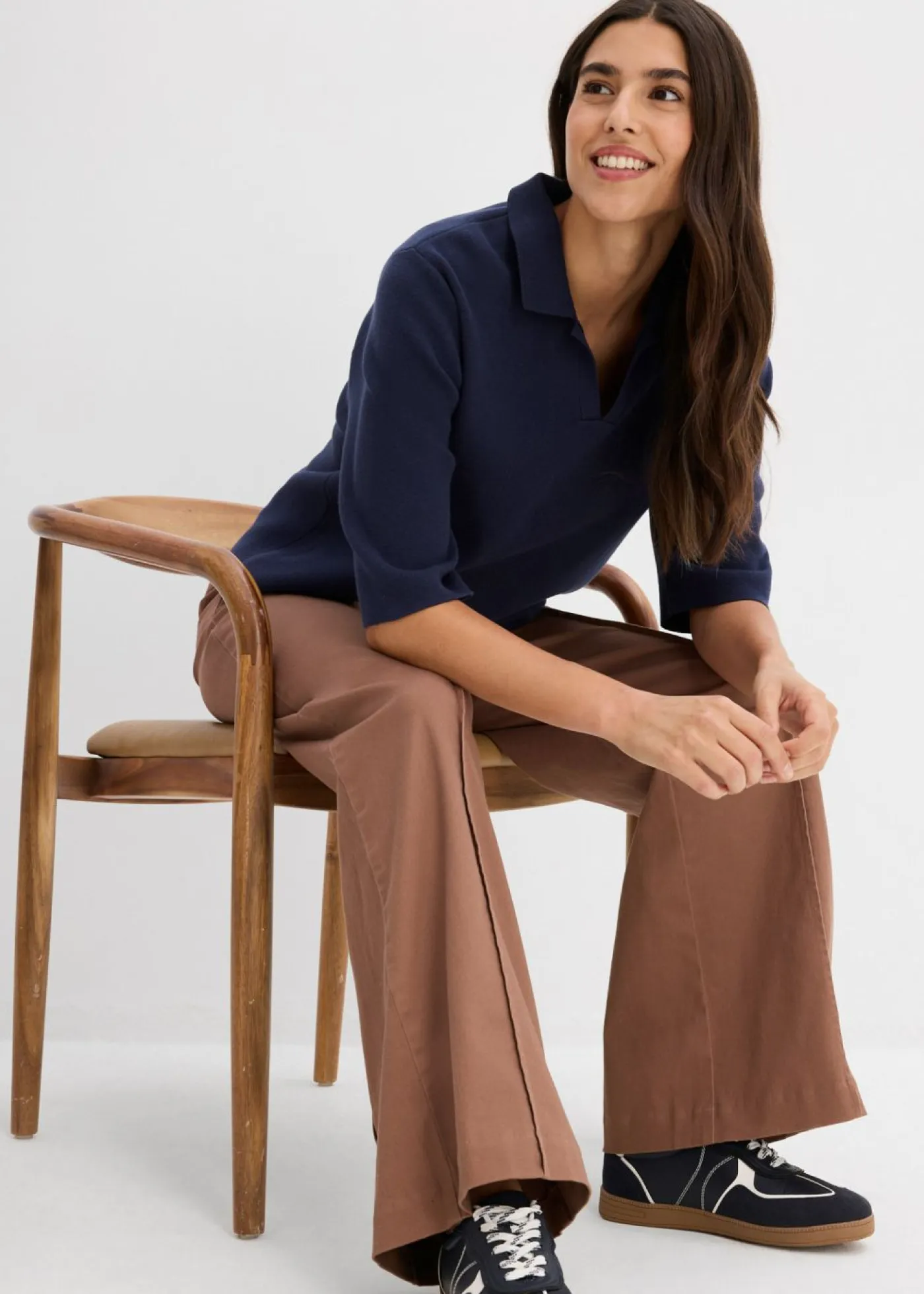 Clearance Camiseta tipo polo de punto Mujer Camisetas|Novedades