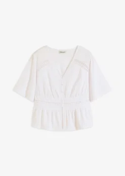 Online Camiseta tipo túnica con encaje Mujer Camisetas