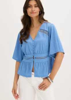 New Camiseta tipo túnica con encaje Mujer Camisetas