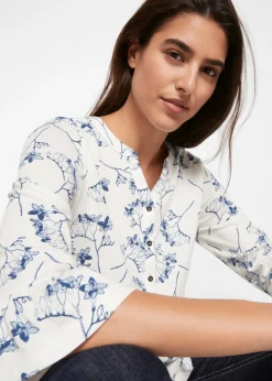 Sale Camiseta tipo túnica con mangas 3/4 Mujer Camisas Y Blusas