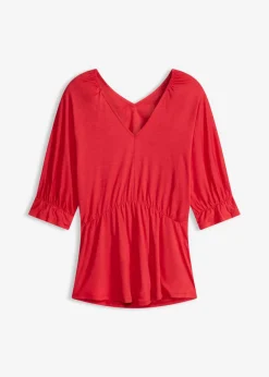 Discount Camiseta tipo túnica en mezcla de viscosa Mujer Camisetas