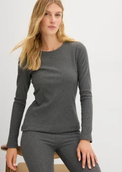 New Camiseta térmica de canalé Mujer Ropa Térmica|Ropa Para El Aire Libre