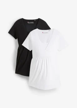 Online Camisetas premamá y de lactancia 2 en 1 (2 unidades) Mujer Premamá