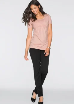 Best Camisetas premamá y de lactancia 2 en 1 (2 unidades) Mujer Premamá