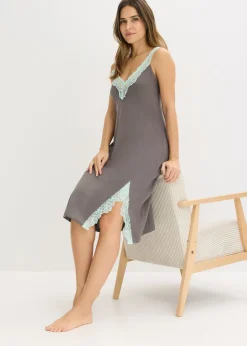 Camisón con viscosa y encaje Mujer Ropa Para Dormir