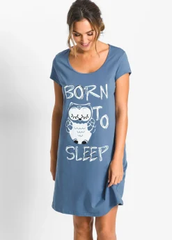 Best Camisón corto de algodón orgánico puro Mujer Ropa Para Dormir