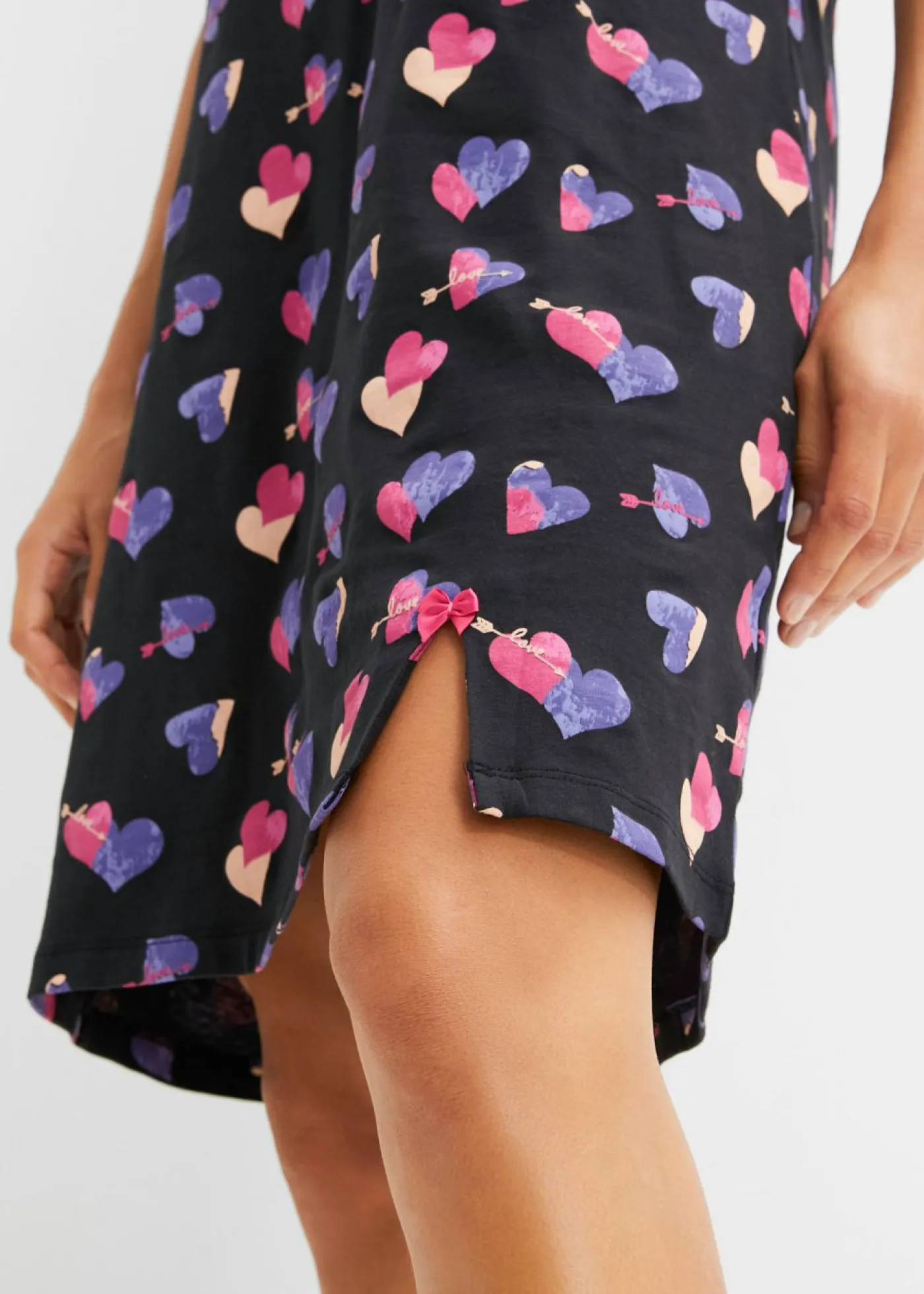 Outlet Camisón corto de algodón orgánico puro Mujer Ropa Para Dormir