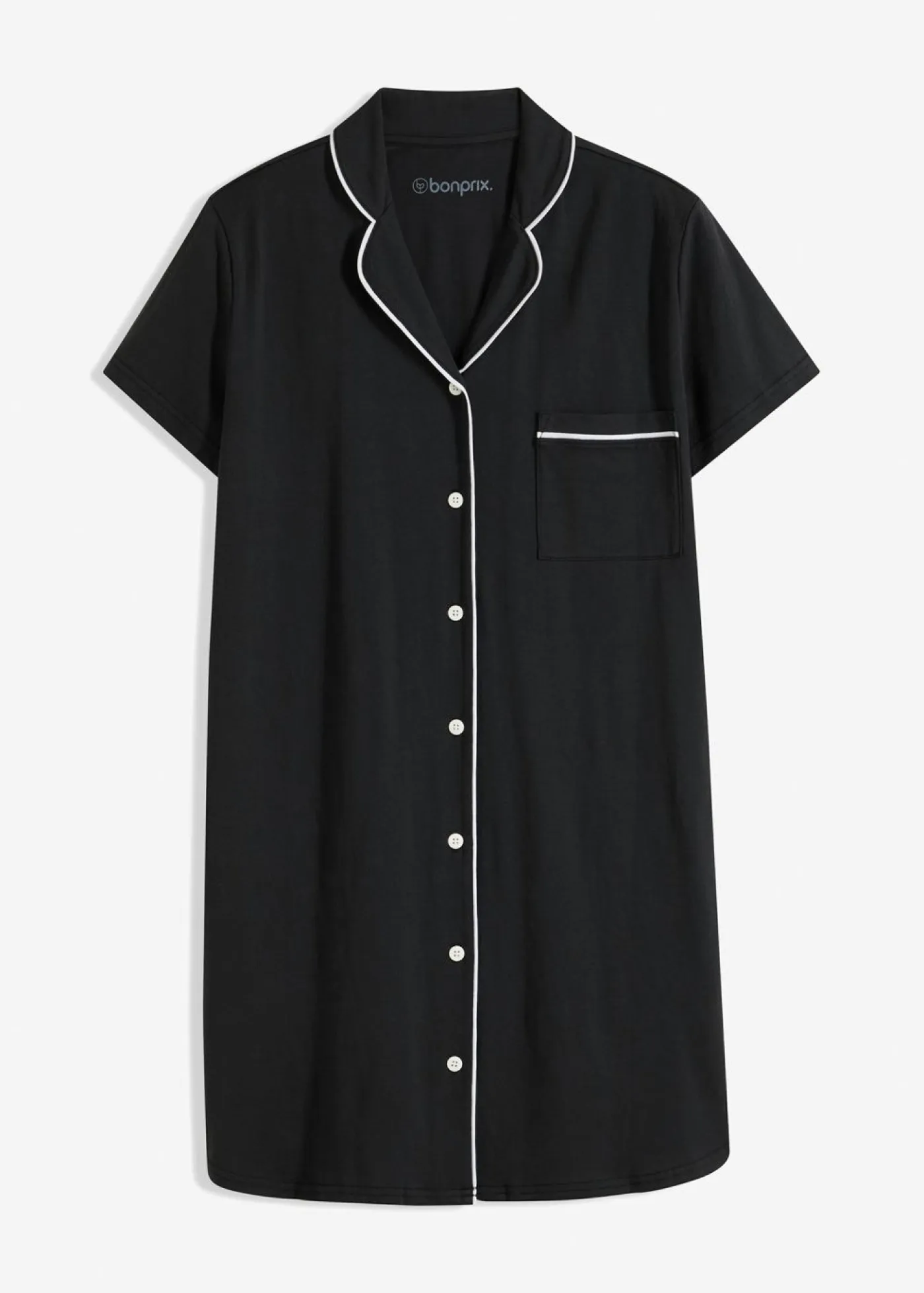 Outlet Camisón corto de algodón orgánico puro Mujer Básicos|Ropa Para Dormir