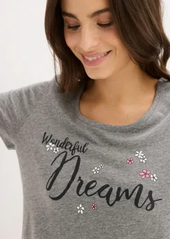 Sale Camisón corto de algodón orgánico Mujer Ropa Para Dormir|Novedades
