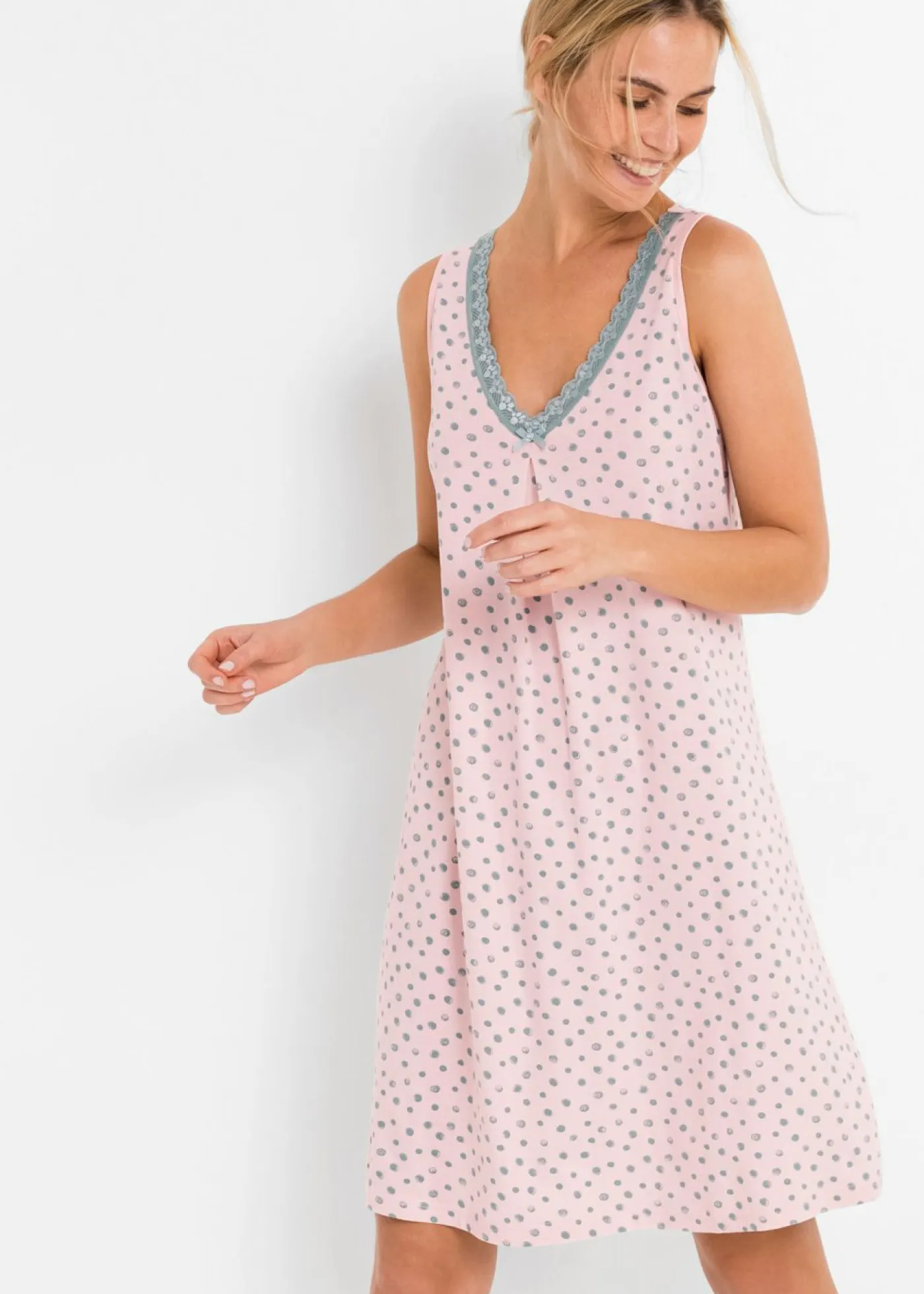 Camisón corto de mezcla suave de viscosa Mujer Ropa Para Dormir