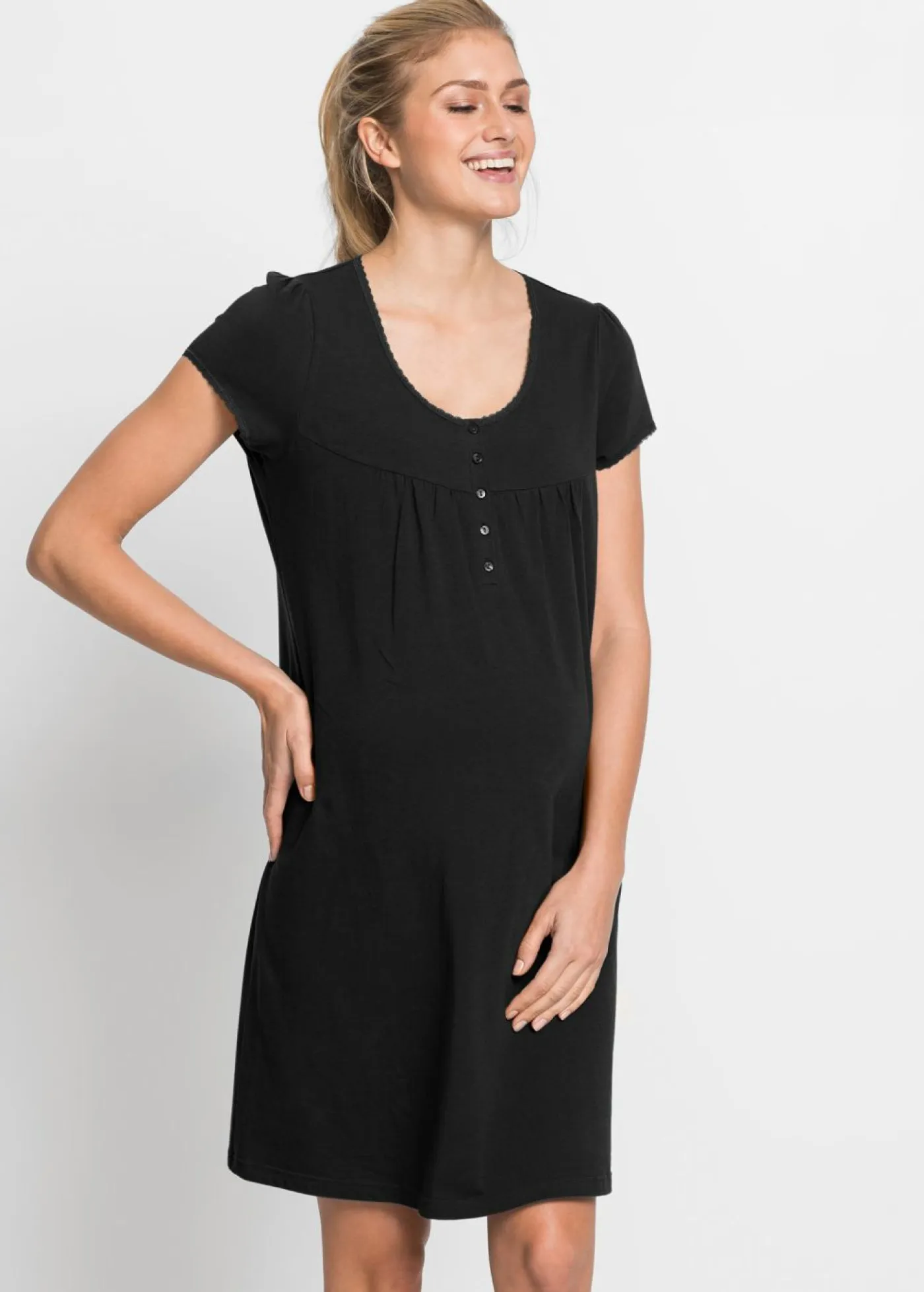 Sale Camisón de lactancia de algodón orgánico Mujer Premamá Y Lactancia|Básicos