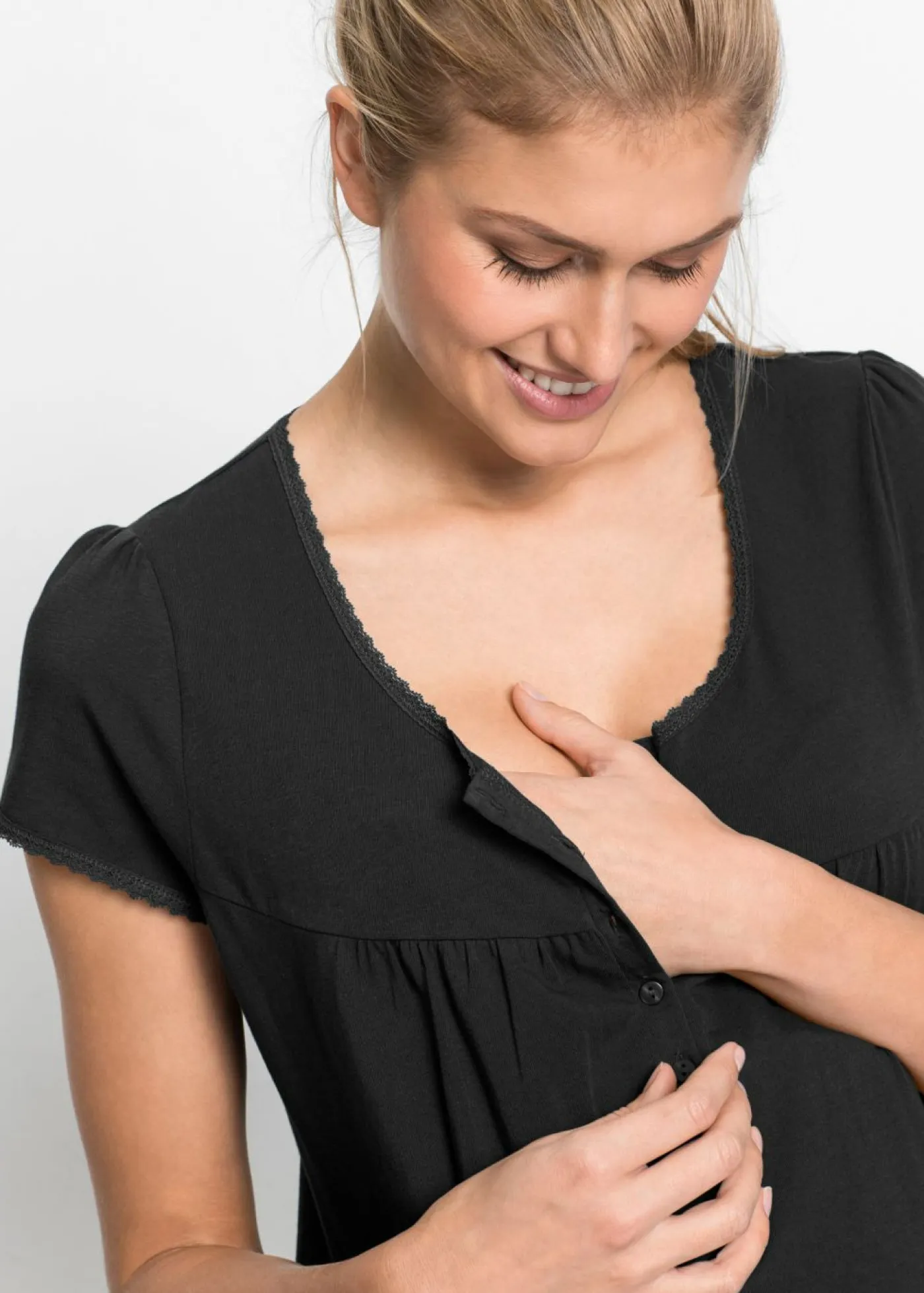 Sale Camisón de lactancia de algodón orgánico Mujer Premamá Y Lactancia|Básicos