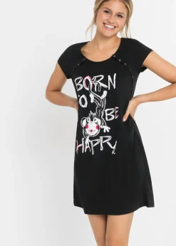 Best Camisón de lactancia de algodón Mujer Premamá Y Lactancia|Ropa Para Dormir