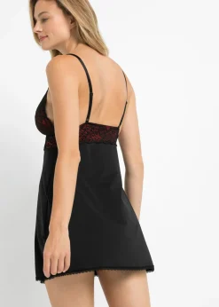 Online Camisón de satén con lazo en el pecho Mujer Corsés|Lencería