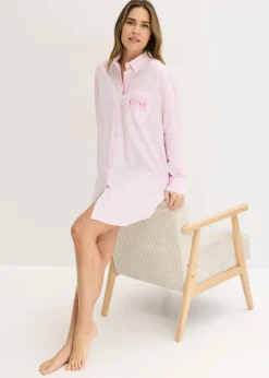 New Camisón holgado de algodón puro Mujer Ropa Para Dormir