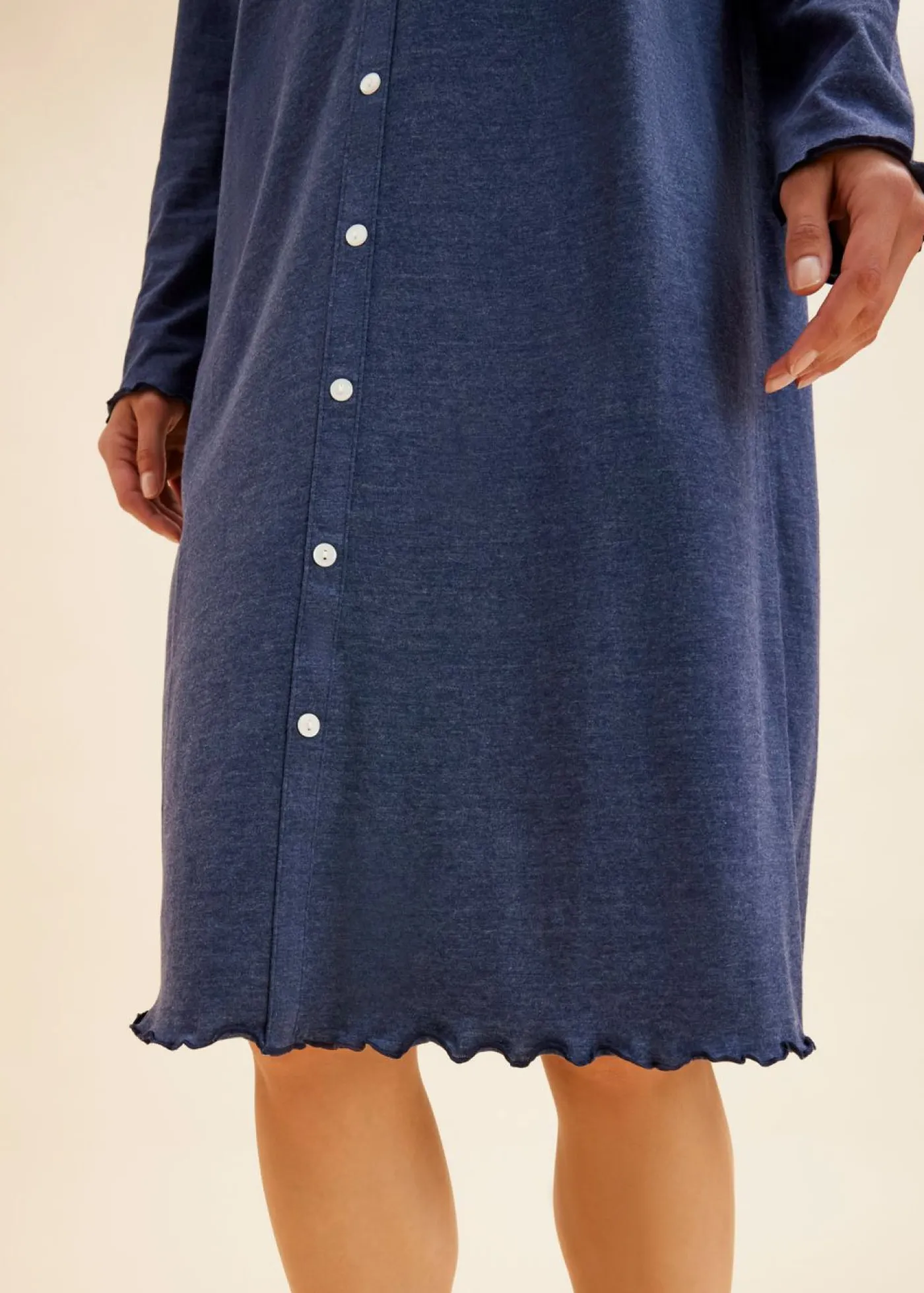 Camisón largo con botones Mujer Ropa Para Dormir