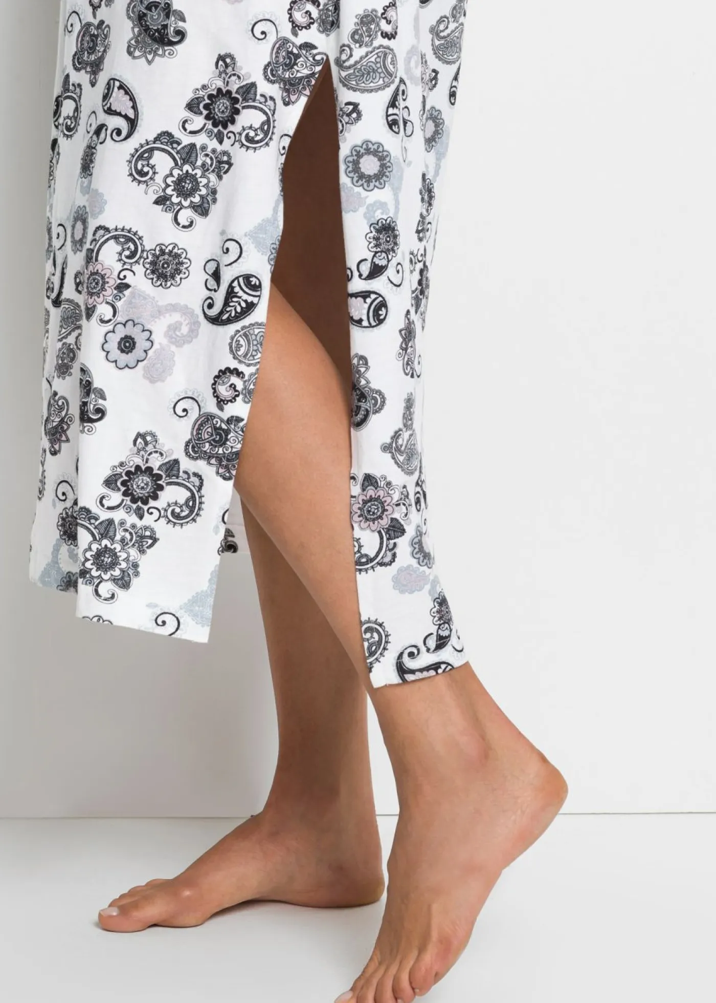 Sale Camisón largo de algodón orgánico Mujer Ropa Para Dormir
