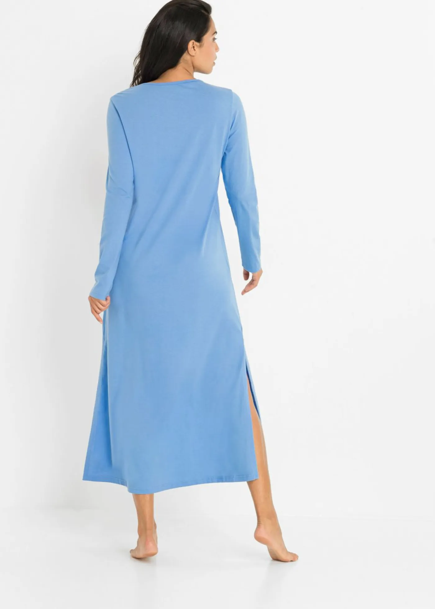 Outlet Camisón largo de algodón orgánico puro Mujer Ropa Para Dormir