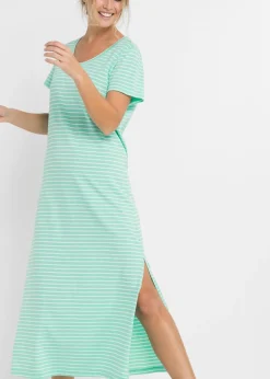 Outlet Camisón largo de algodón puro Mujer Básicos|Ropa Para Dormir